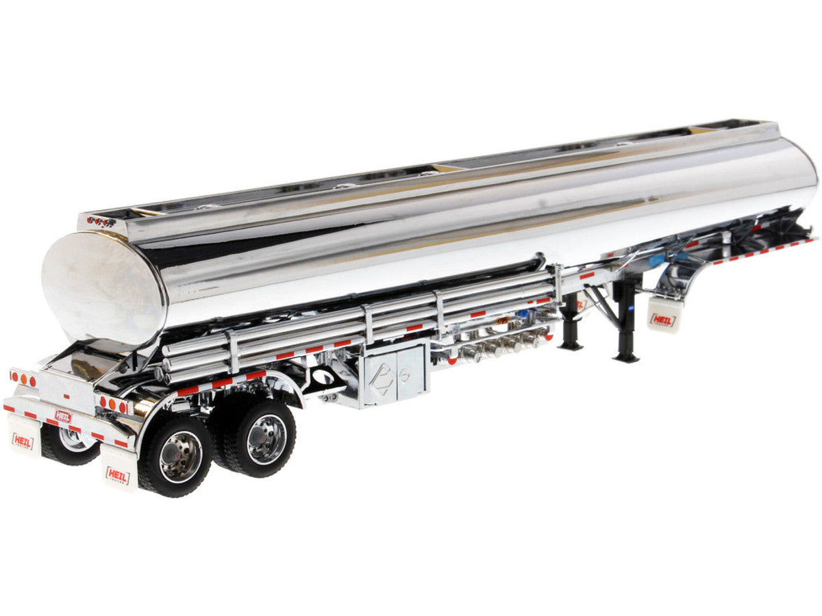 Heil Fleet Duty TM 9300/DT-C4 Petroleum Tanker Trailer Chrome "Transport Series" 1/50 Diecast Model by Diecast Masters-1