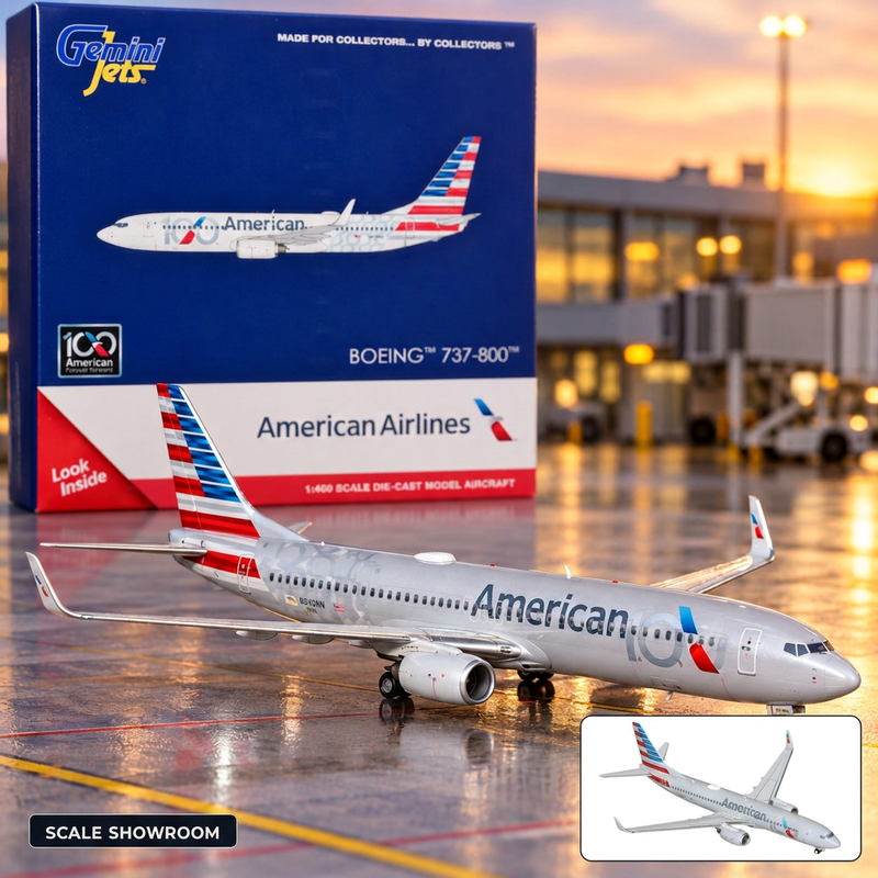 GeminiJets 1:400 Boeing 737-800 - American Airlines 100th Anniversary 2026