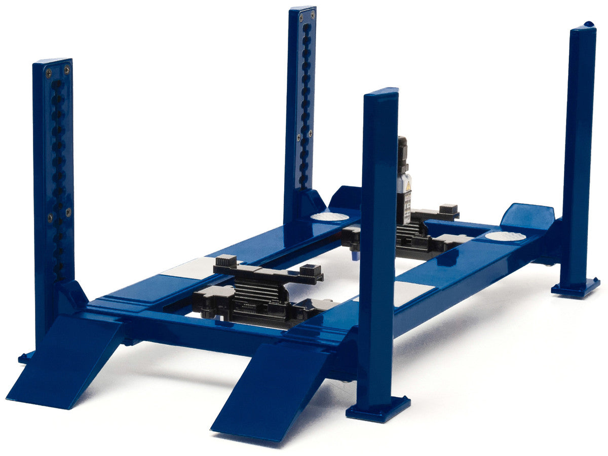 Adjustable Four Post Lift Blue for 1/18 Scale Diecast Model Cars by Greenlight-2