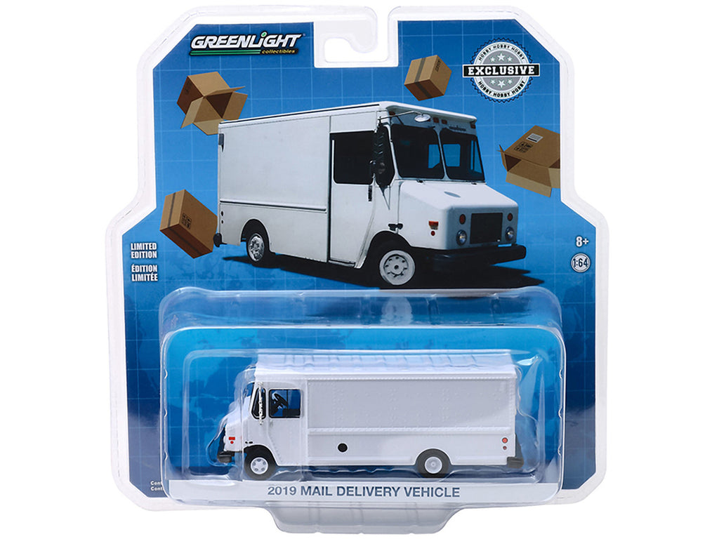 2019 Mail Delivery Vehicle White "Hobby Exclusive" 1/64 Diecast Model by Greenlight-2