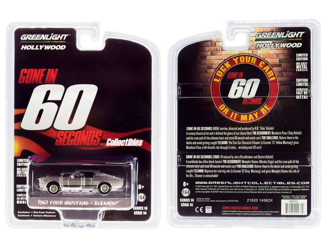 Greenlight 1:64 1967 Ford Mustang Eleanor, Gone in 60 Seconds Diecast Model — product image 1