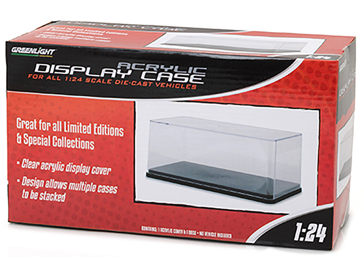 Collectible Display Show Case with Black Plastic Base for 1/24 Scale Models by Greenlight-2