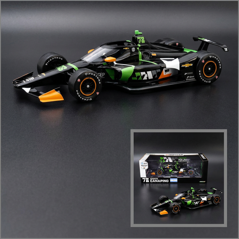 GreenLight 1:18 2024 Dallara IndyCar #78 Agustin Canapino, JHR — product image 1