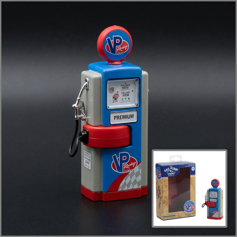 GreenLight 1:18 1948 Wayne 100-A Gas Pump "VP Racing Fuels" Blue and Gray — product image 2