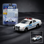 2011 Ford Crown Victoria Police New York Police Department (NYPD) with NYPD Squad Number Decal Sheet Hobby Exclusive 1/64 Diecast Model Car by Greenlight-0