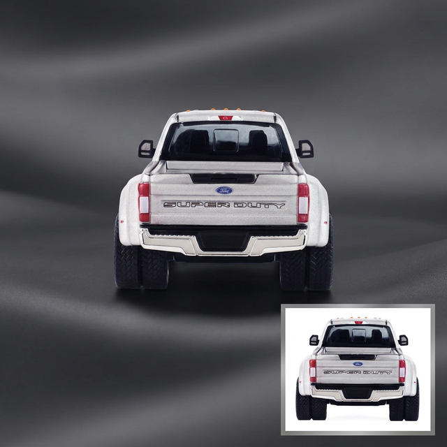 2022 Ford F-450 Super Duty Pickup Truck Iconic Silver Metallic "Auto Mall" Series 8 1/64 Diecast Model Car by Greenlight-0
