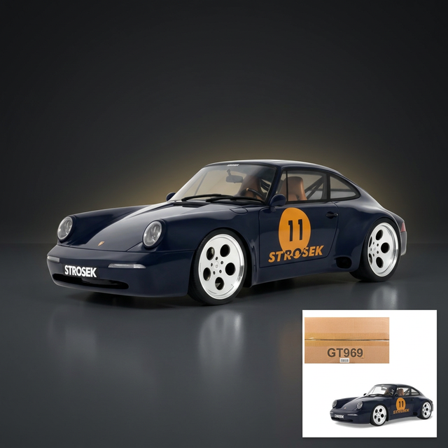 GT Spirit 1:18 2024 Porsche 911 Strosek Mega 30 #11 Blue