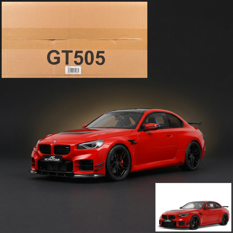 GT Spirit 1:18 2023 AC Schnitzer ACS2 Sport (BMW M2) Toronto Red with Black Top