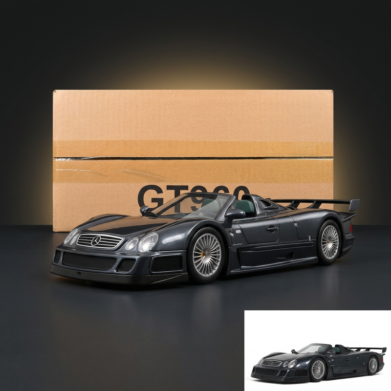 GT Spirit 1:18 1999 Mercedes-Benz AMG CLK-GTR Roadster Gray Metallic