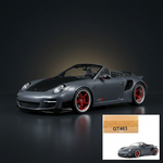 GT Spirit 1:18 Porsche 911 LB-Works Alpha 9 Gray with Black Hood