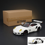GT Spirit 1:18 2024 Porsche 911 Turbo LB-Works White with Black Top