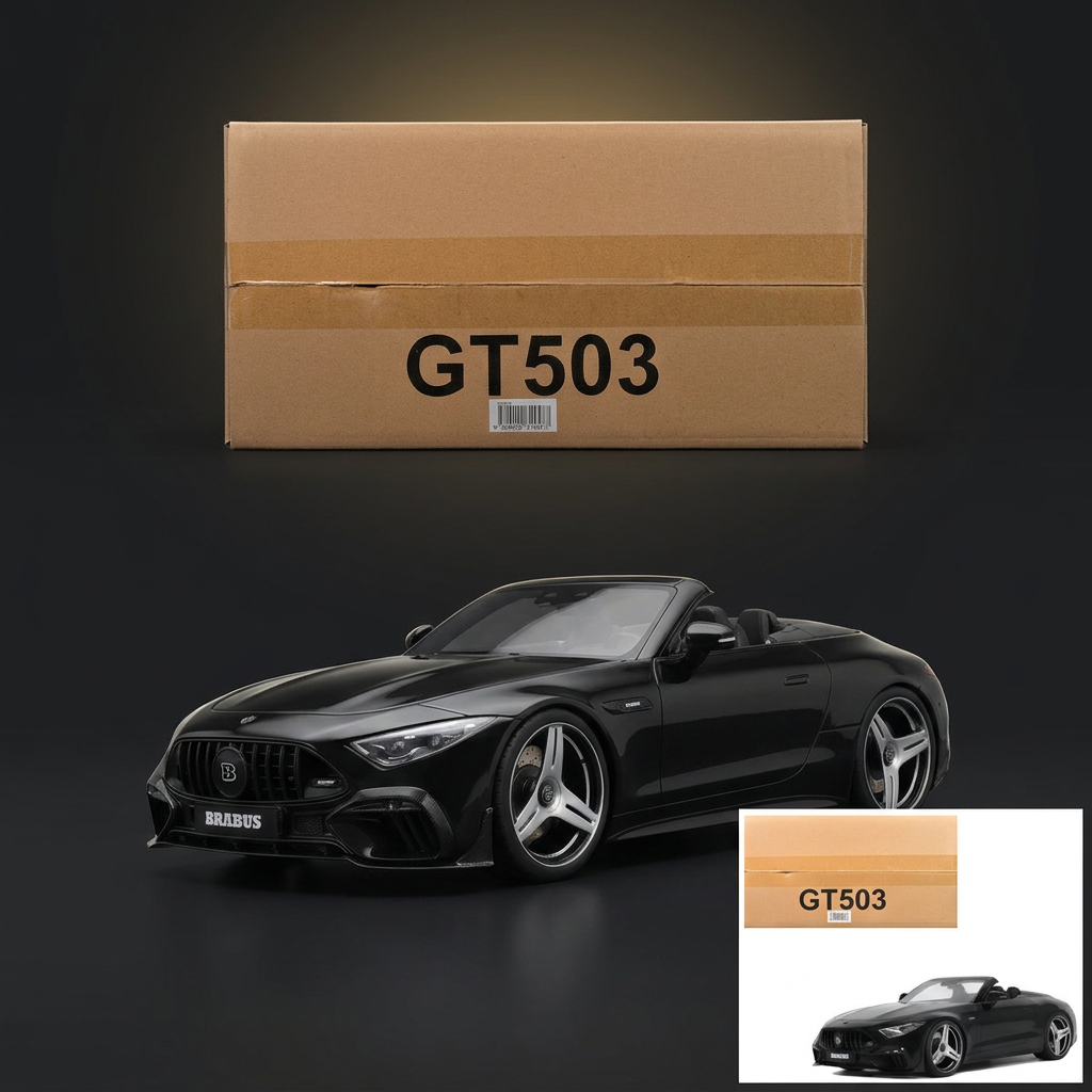GT Spirit 1:18 Brabus 750 BODO Buschmann Edition Obsidian Black
