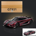GT Spirit 1:18 2017 Koenigsegg Agera RS Deep Red Metallic with Black Stripes