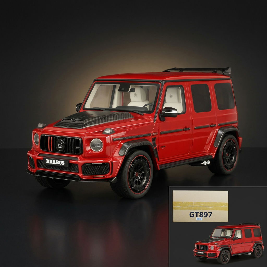 GT Spirit 1:18 2022 Brabus 900 Rocket Edition Red with Carbon Hood