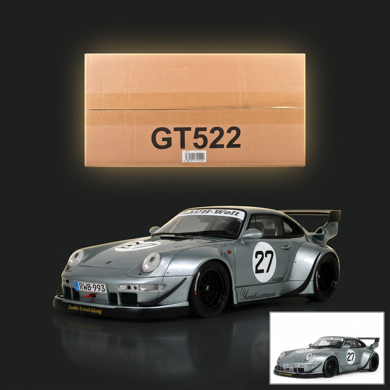 GT Spirit 1:18 2024 RWB Yuiitsumuni #27 Silver Metallic