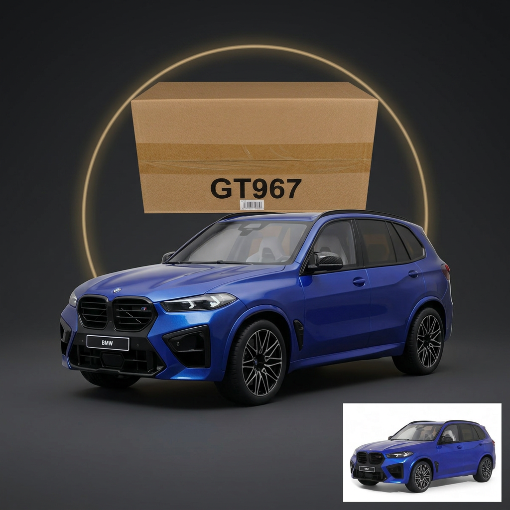 GT Spirit 1:18 2023 BMW X5 M Competition Blue Metallic with Black Top