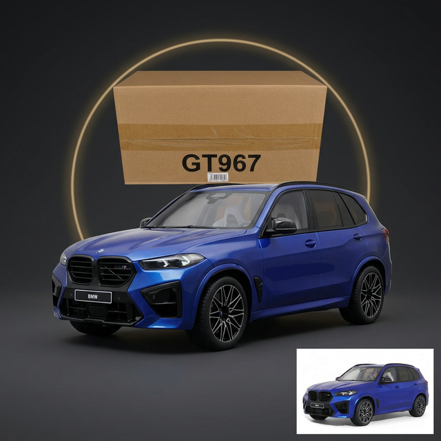GT Spirit 1:18 2023 BMW X5 M Competition Blue Metallic with Black Top
