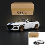GT Spirit 1:18 2025 Shelby Mustang Supersnake Convertible White with Blue Stripes