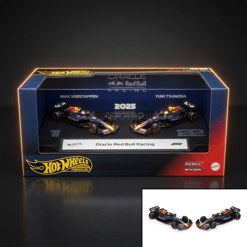 Hot Wheels Oracle Red Bull Racing F1 Team 2-Car Set - 2025
