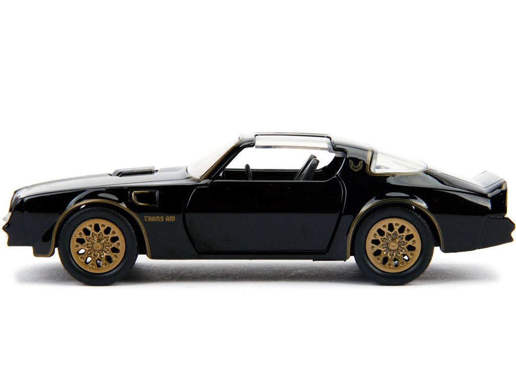 1977 Pontiac Firebird Black "Smokey and the Bandit" (1977) Movie "Hollywood Rides" Series 1/32 Diecast Model Car by Jada-1