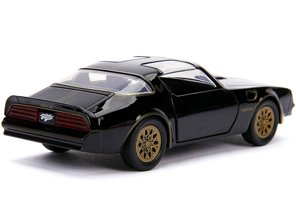 1977 Pontiac Firebird Black "Smokey and the Bandit" (1977) Movie "Hollywood Rides" Series 1/32 Diecast Model Car by Jada-2