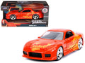 Orange Julius' Mazda RX-7 Orange Metallic with Graphics "Fast & Furious" Series 1/32 Diecast Model Car by Jada-0
