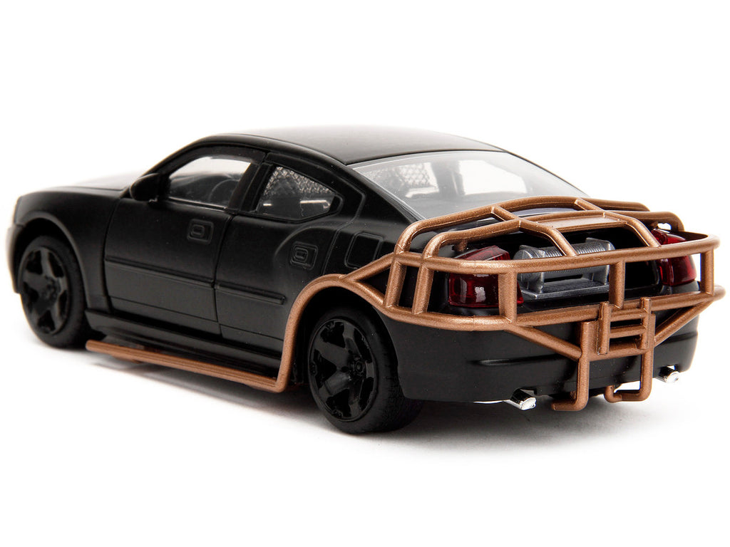 2006 Dodge Charger Matt Black with Outer Cage "Fast & Furious" Series 1/32 Diecast Model Car by Jada-4