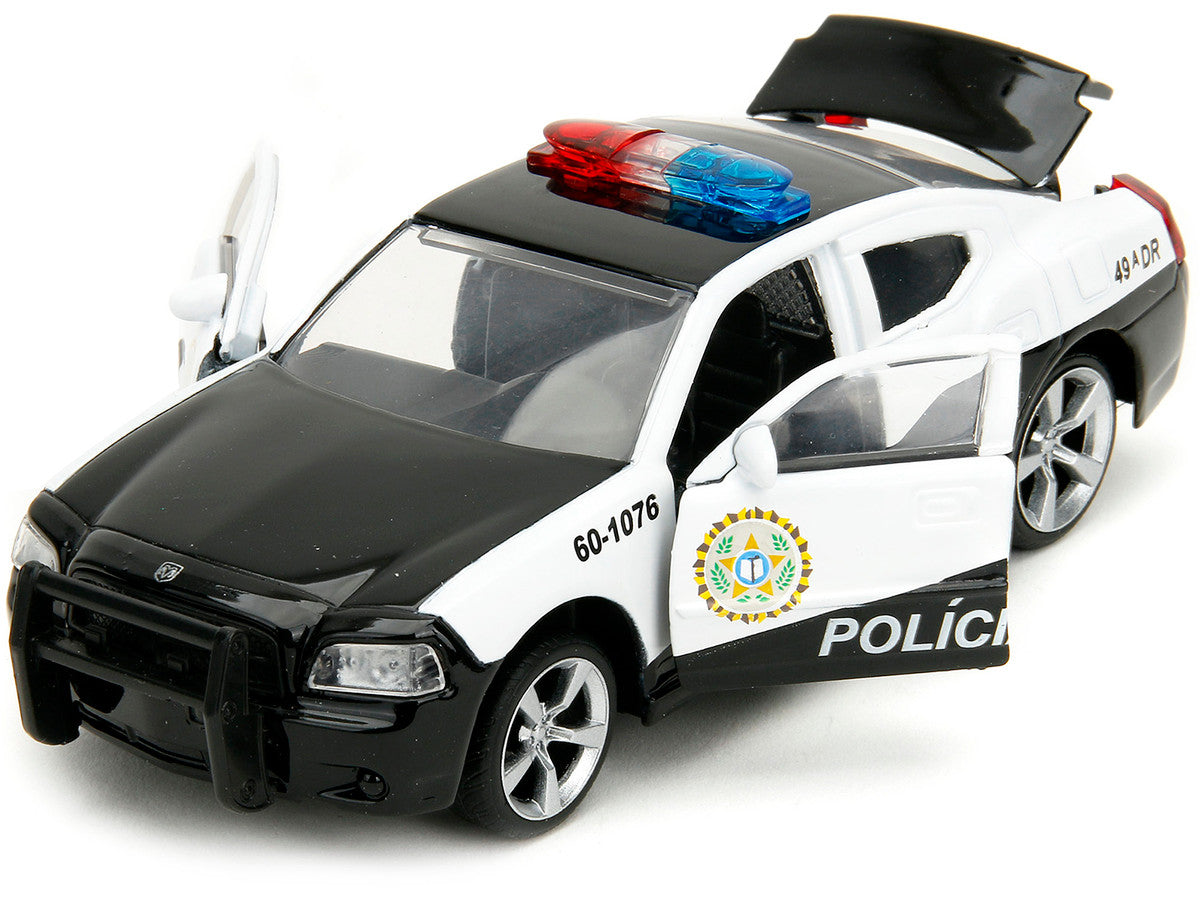 2006 Dodge Charger Police Black and White "Policia Civil" "Fast & Furious" Series 1/32 Diecast Model Car by Jada-1