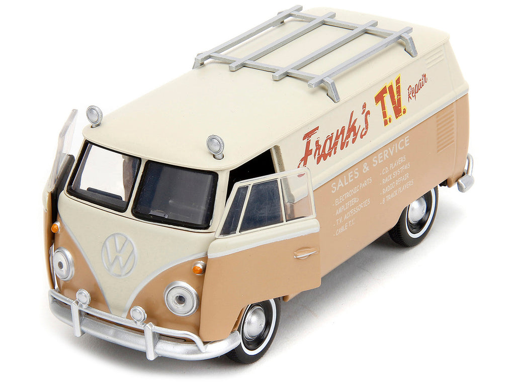 Volkswagen Bus "WheelJack" Tan and Beige "Frank's TV Repair" "Transformers: Rise of the Beasts" (2023) Movie "Hollywood Rides" Series 1/32 Diecast Model Car by Jada-1