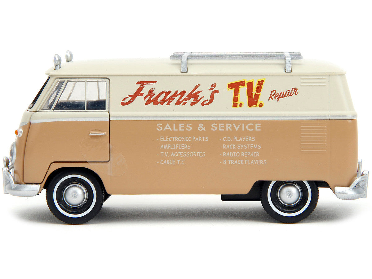 Volkswagen Bus "WheelJack" Tan and Beige "Frank's TV Repair" "Transformers: Rise of the Beasts" (2023) Movie "Hollywood Rides" Series 1/32 Diecast Model Car by Jada-2