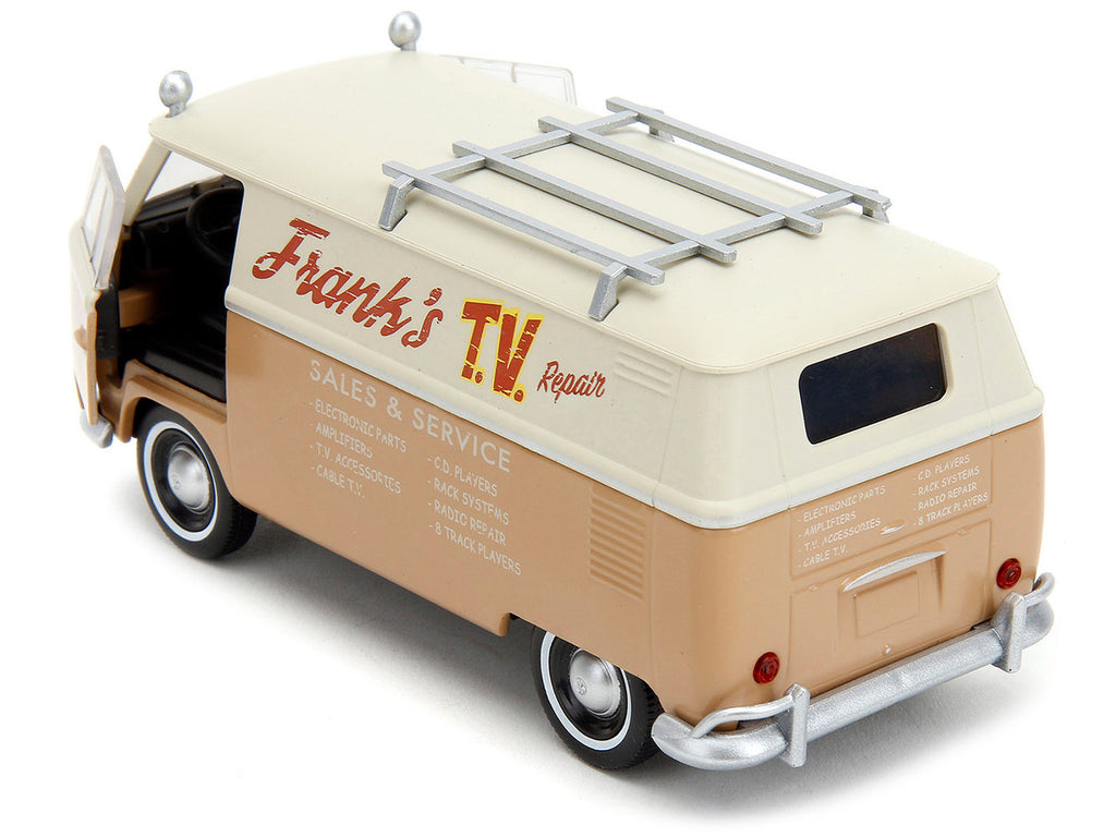 Volkswagen Bus "WheelJack" Tan and Beige "Frank's TV Repair" "Transformers: Rise of the Beasts" (2023) Movie "Hollywood Rides" Series 1/32 Diecast Model Car by Jada-3
