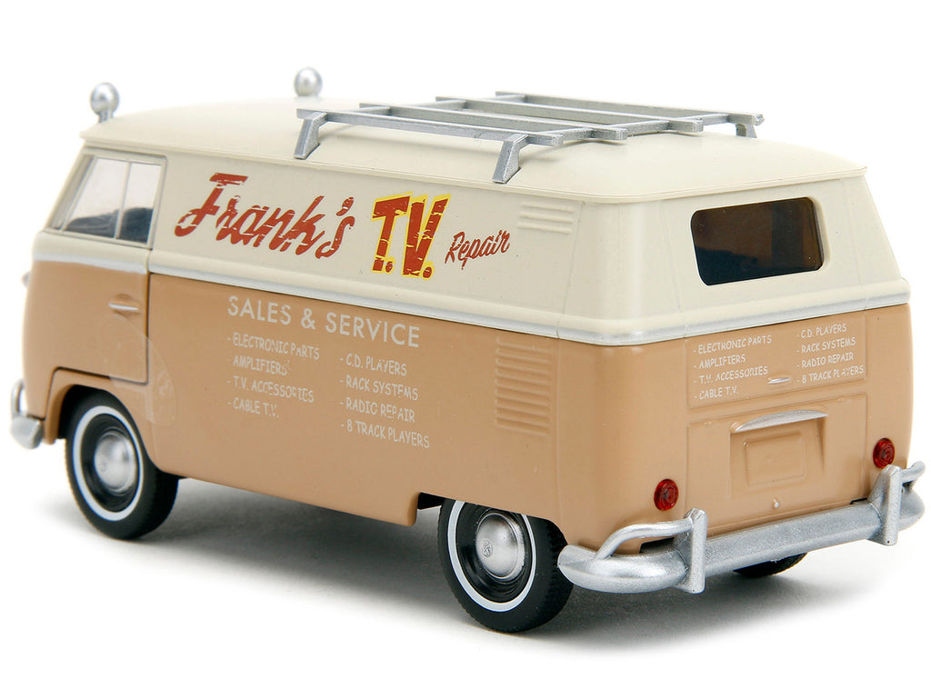 Volkswagen Bus "WheelJack" Tan and Beige "Frank's TV Repair" "Transformers: Rise of the Beasts" (2023) Movie "Hollywood Rides" Series 1/32 Diecast Model Car by Jada-4