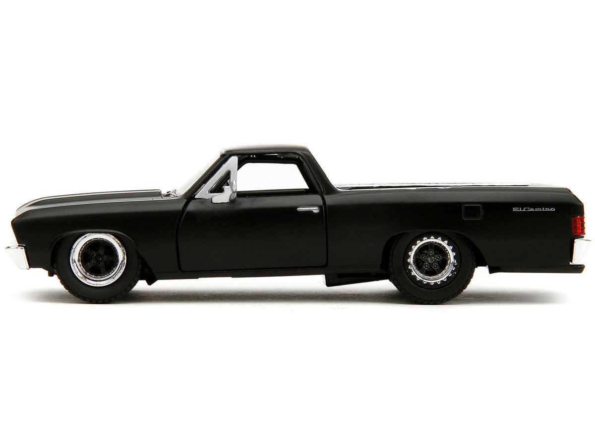 1967 Chevrolet El Camino Matt Black "Fast & Furious" Series 1/32 Diecast Model Car by Jada-3