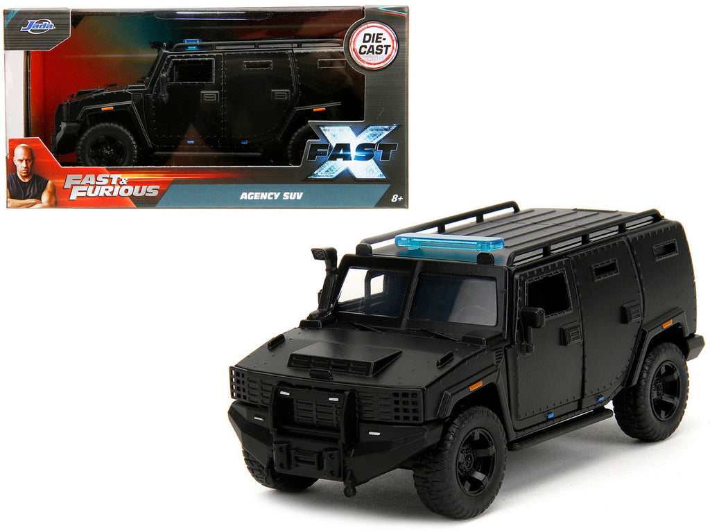 Agency SUV Matt Black "Fast X" (2023) Movie "Fast & Furious" Series 1/32 Diecast Model Car by Jada-0