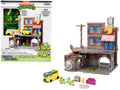 "Teenage Mutant Ninja Turtles" Turtle Lair Diorama Set with Figures and Party Wagon "Nano Scene" Series Model by Jada-0