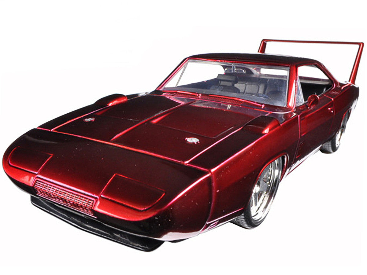 1969 Dodge Charger Daytona Red "Fast & Furious 7" (2015) Movie 1/24 Diecast Model Car by Jada-0