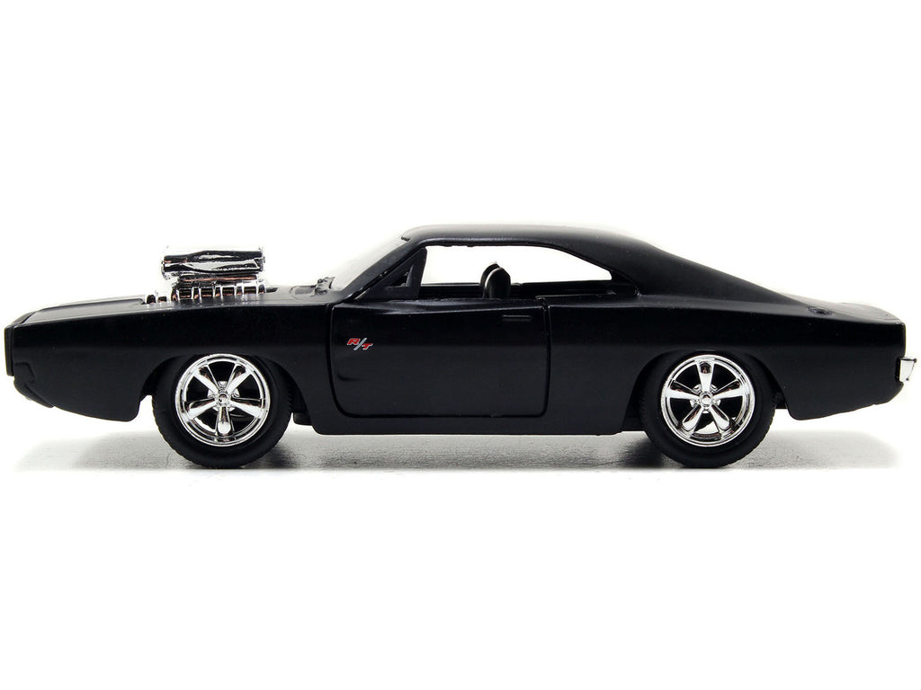 Dom's Dodge Charger R/T Matt Black "Fast & Furious" Movie 1/32 Diecast Model Car by Jada-1