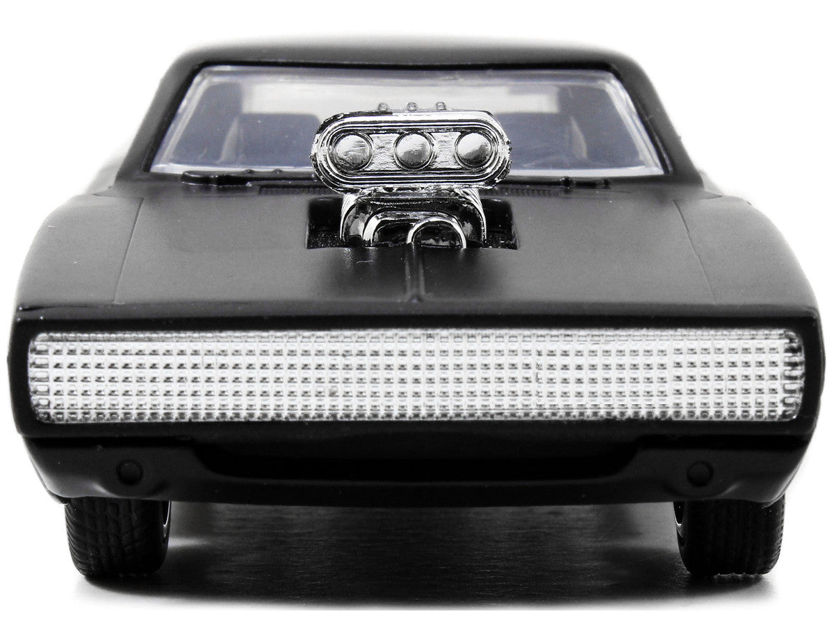 Dom's Dodge Charger R/T Matt Black "Fast & Furious" Movie 1/32 Diecast Model Car by Jada-2