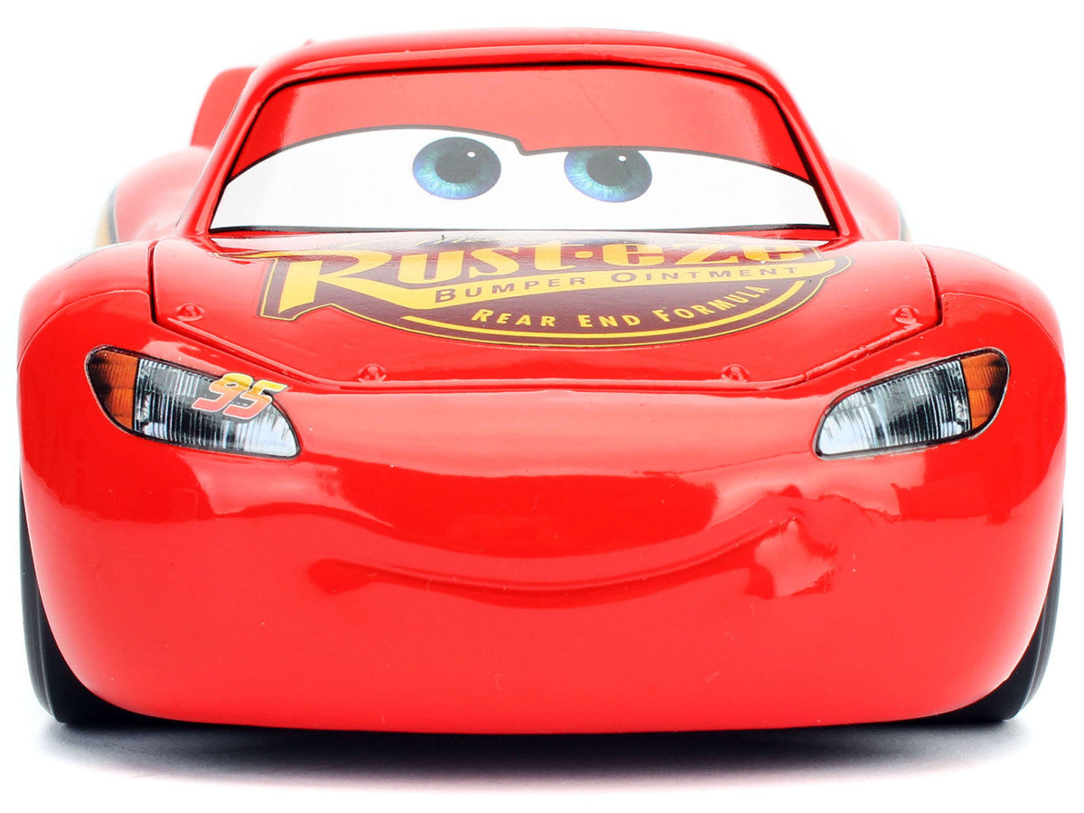 Lightning McQueen #95 Red with Extra Wheels Disney & Pixar "Cars" Movie "Hollywood Rides" Series Diecast Model Car by Jada-3