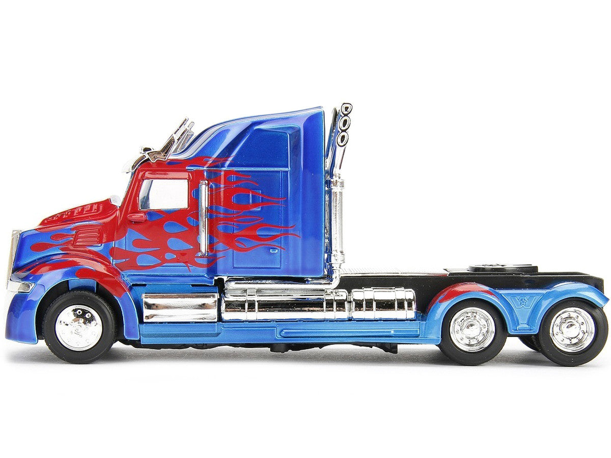 Western Star 5700 XE Phantom Truck Tractor Optimus Prime "Transformers: The Last Knight" (2017) Movie "Hollywood Rides" Series 1/32 Diecast Model Car by Jada-2