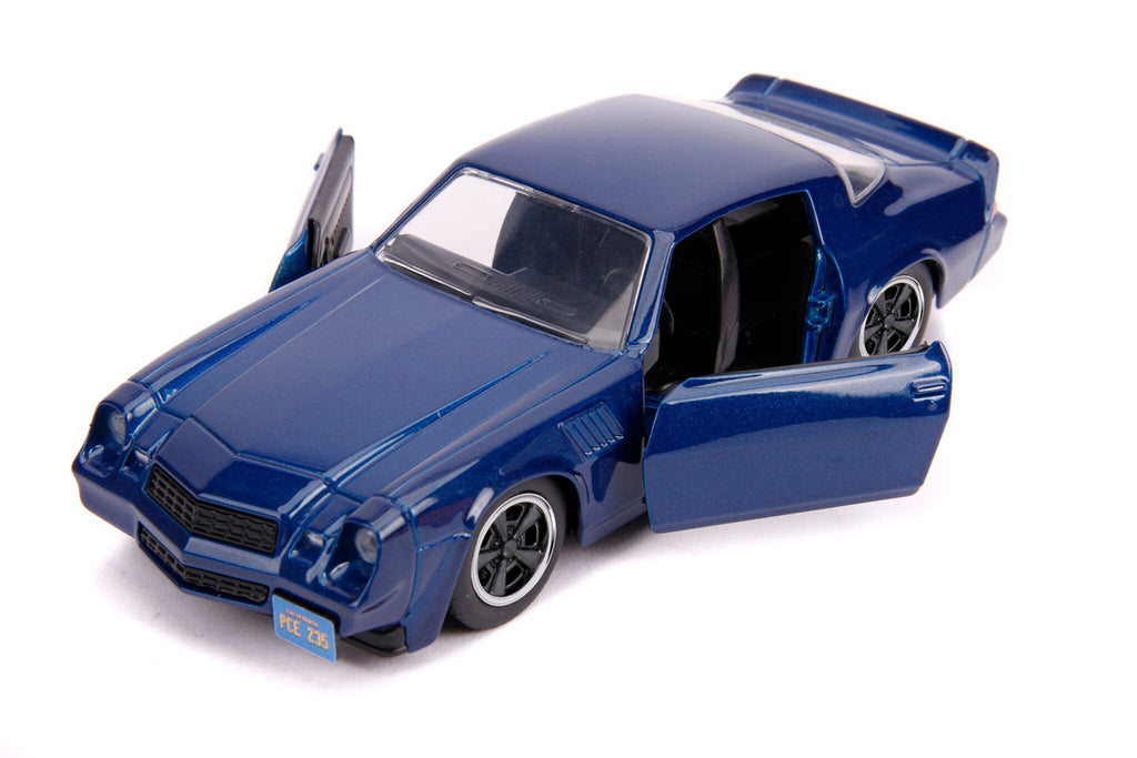 Billy's Chevrolet Camaro Z28 Metallic Dark Blue "Stranger Things" (2016) TV Series "Hollywood Rides" 1/32 Diecast Model Car by Jada-2