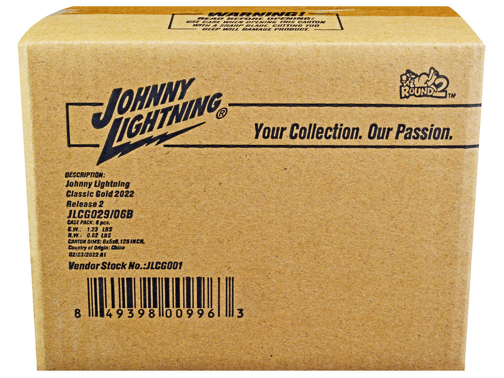 "Classic Gold Collection" 2022 Set B of 6 Cars Release 2 1/64 Diecast Model Cars by Johnny Lightning-2