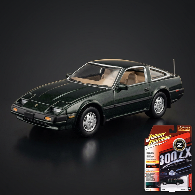 Johnny Lightning 1:64 1984 Nissan 300ZX Dark Green | Classic Gold