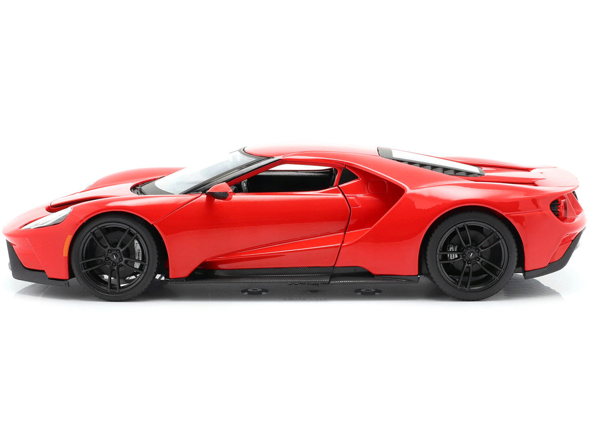 2017 Ford GT Red with Black Wheels "Special Edition" 1/18 Diecast Model Car by Maisto-2