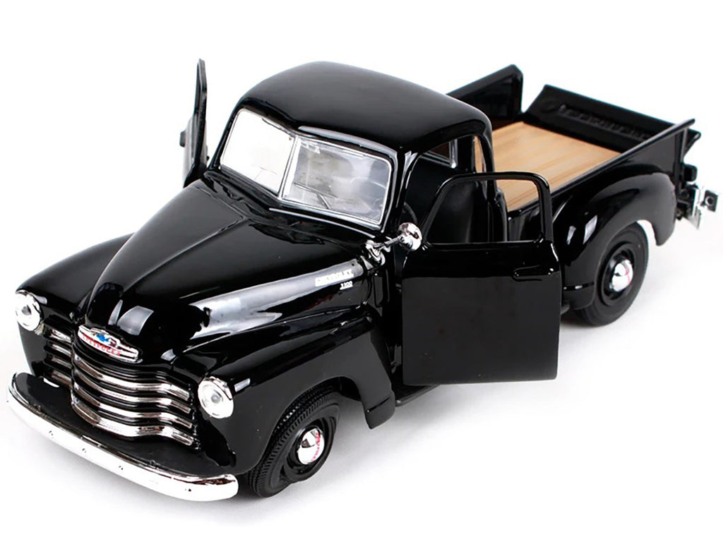 1950 Chevrolet 3100 Pickup Truck Black 1/25 Diecast Model Car by Maisto-1