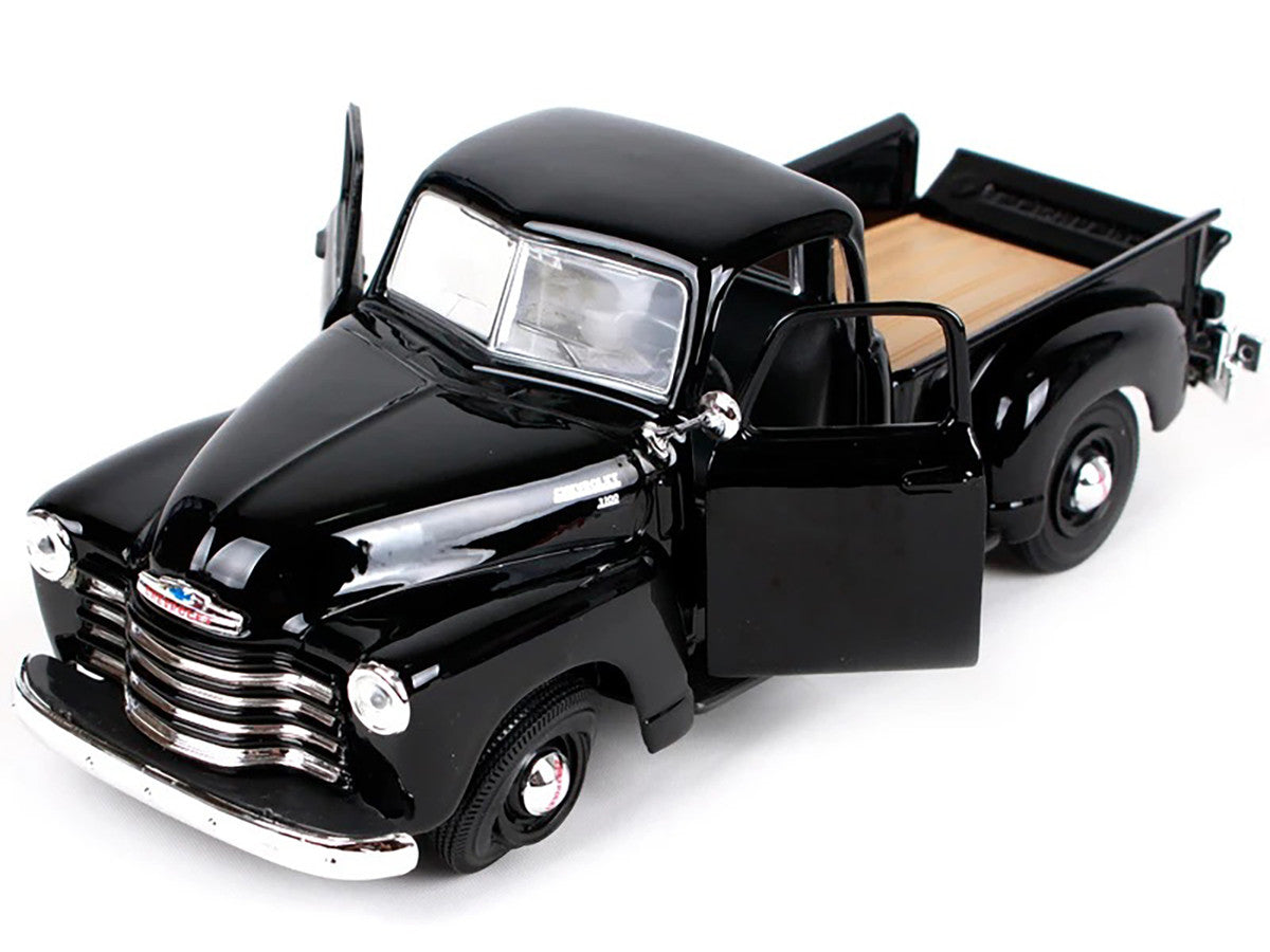 1950 Chevrolet 3100 Pickup Truck Black 1/25 Diecast Model Car by Maisto-1