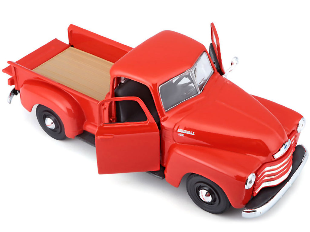 1950 Chevrolet 3100 Pickup Truck Omaha Orange 1/25 Diecast  Model Car by Maisto-1