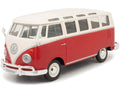 Volkswagen Van Samba Bus Red and White 1/25 Diecast Model by Maisto-0