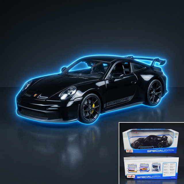 Maisto 1:18 2022 Porsche 911 GT3 Black Metallic