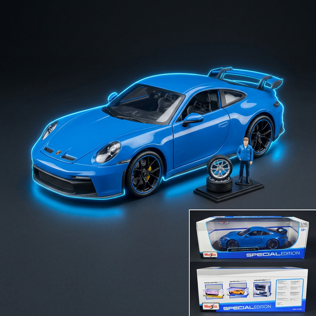 Maisto 1:18 2022 Porsche 911 GT3 Blue